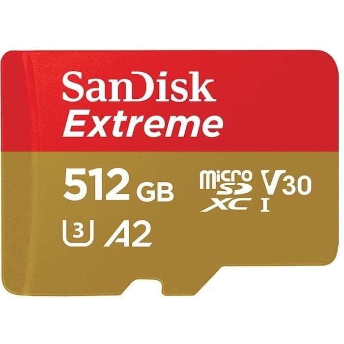SanDisk Extreme MicroSD 512GB A2 190MB/s MicroSDXC UHS-I