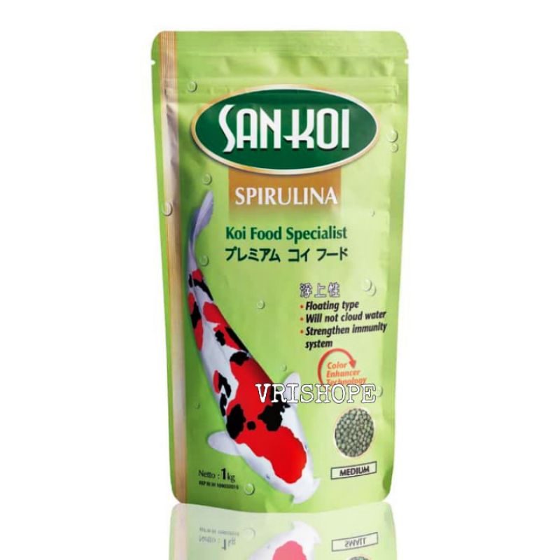 Jual San Koi Sankoi Spirulina Koi Food Specialist 1 kg Pakan Pelet Ikan