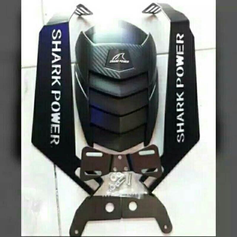 Mud Guard/Mudguar New Shark Power Universal R15,Cbr150r,Vixion,Xabre,Ninja,R25 &amp; Motor Lain Nya