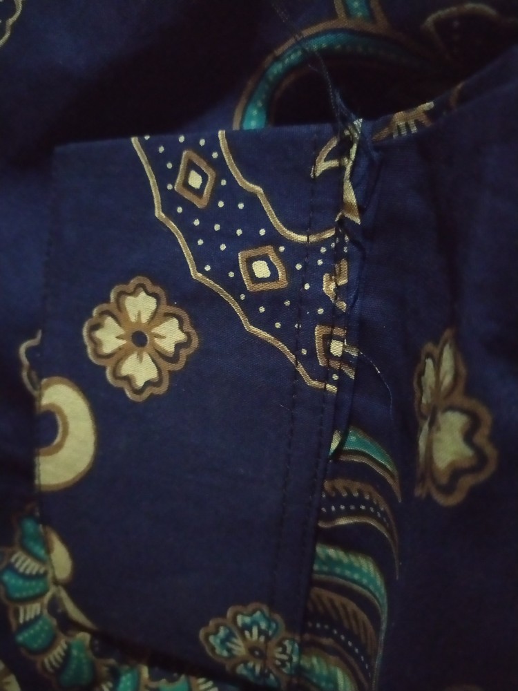 Aswangga Dongker Kemeja Batik Pria Full Furing Bahan Katun Halus Baturaden