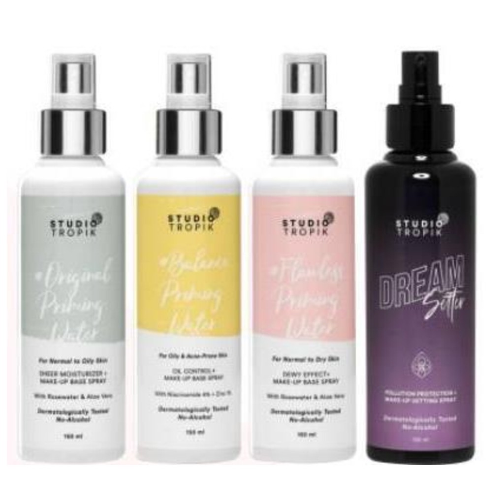 STUDIO TROPIK PRIMING WATER || Dream Setter | Glowy | 30ml | 130ml ...