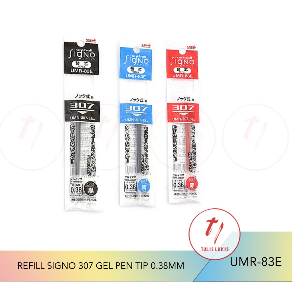 

REFILL UNI SIGNO GEL 307 PEN TIP 0.38 - UMR-83E