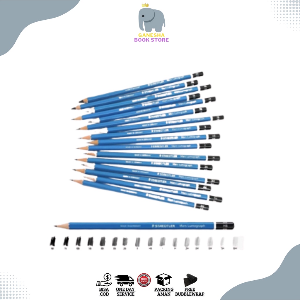 

Pensil 2B Staedtler Mars Lumograph Graphite Pencil