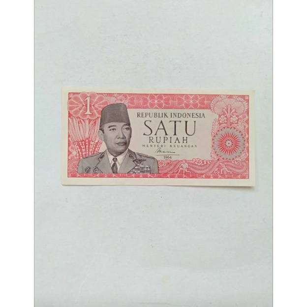 Uang Kuno rp1 atau 1 rupiah Sukarno kondisi baru n mulus