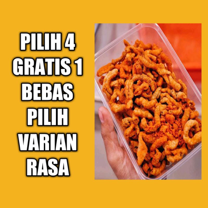 

MAKARONI BANTET BOX 750 ml EXTRA PEDAS ORIGINAL SNACK CEMILAN JAJANAN TRADISIONAL KERIPIK HOCKIYUMMIE