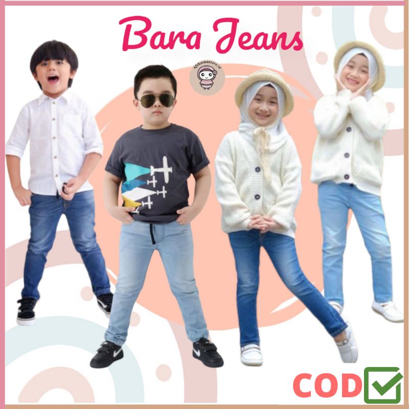 Afsheenastore Celana Panjang Anak Bara Jeans 4-12 Th