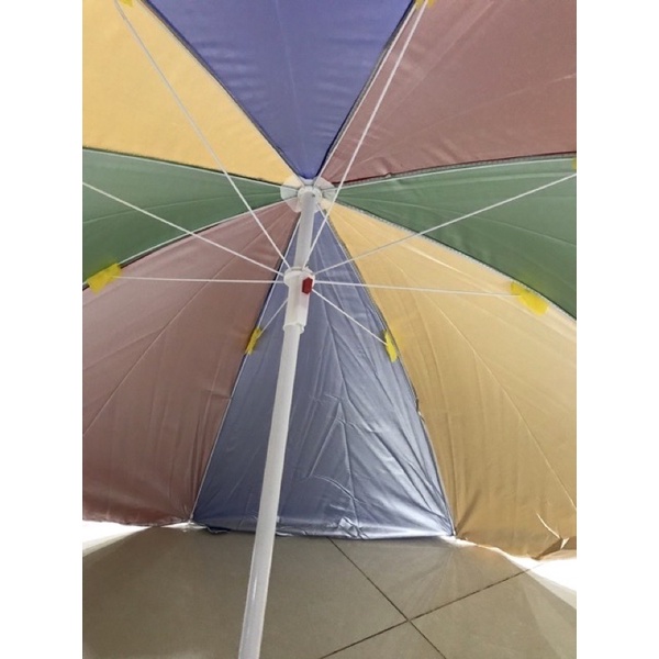 Payung tenda Pantai jualan 42 inch diameter 210 cm Anti UV Dalam lapis silver