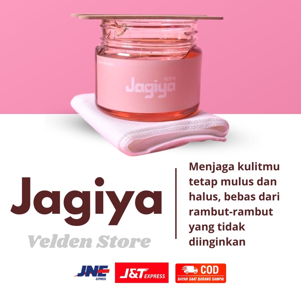 Jagiya Wax Sakura Cherry Blossom Waxing Kit / Sugar wax / Penghilang bulu / Perontok Bulu / Perontok Bulu Kaki, Bulu Tangan BPOM