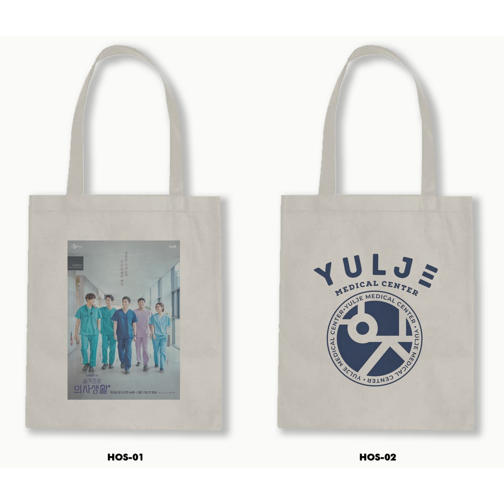 TOTE BAG BLACU - HOSPITAL PLAYLIST /DRAKOR NETFLIX