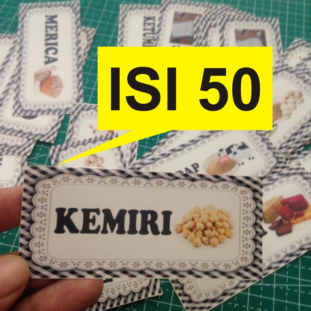 

ISI 50-STIKER BUMBU | LABEL BUMBU | STIKER BUMBU DAPUR