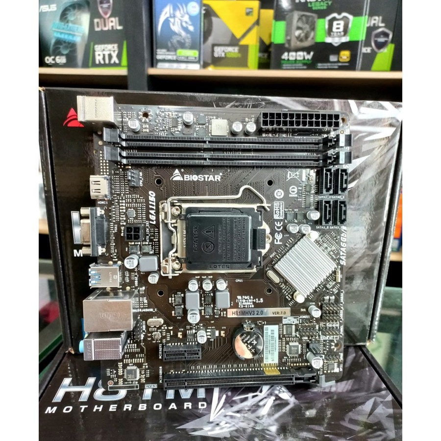 Motherboard Biostar H81M HV3 (Socket LGA1150 Intel H81 DDR3 HDMI VGA)