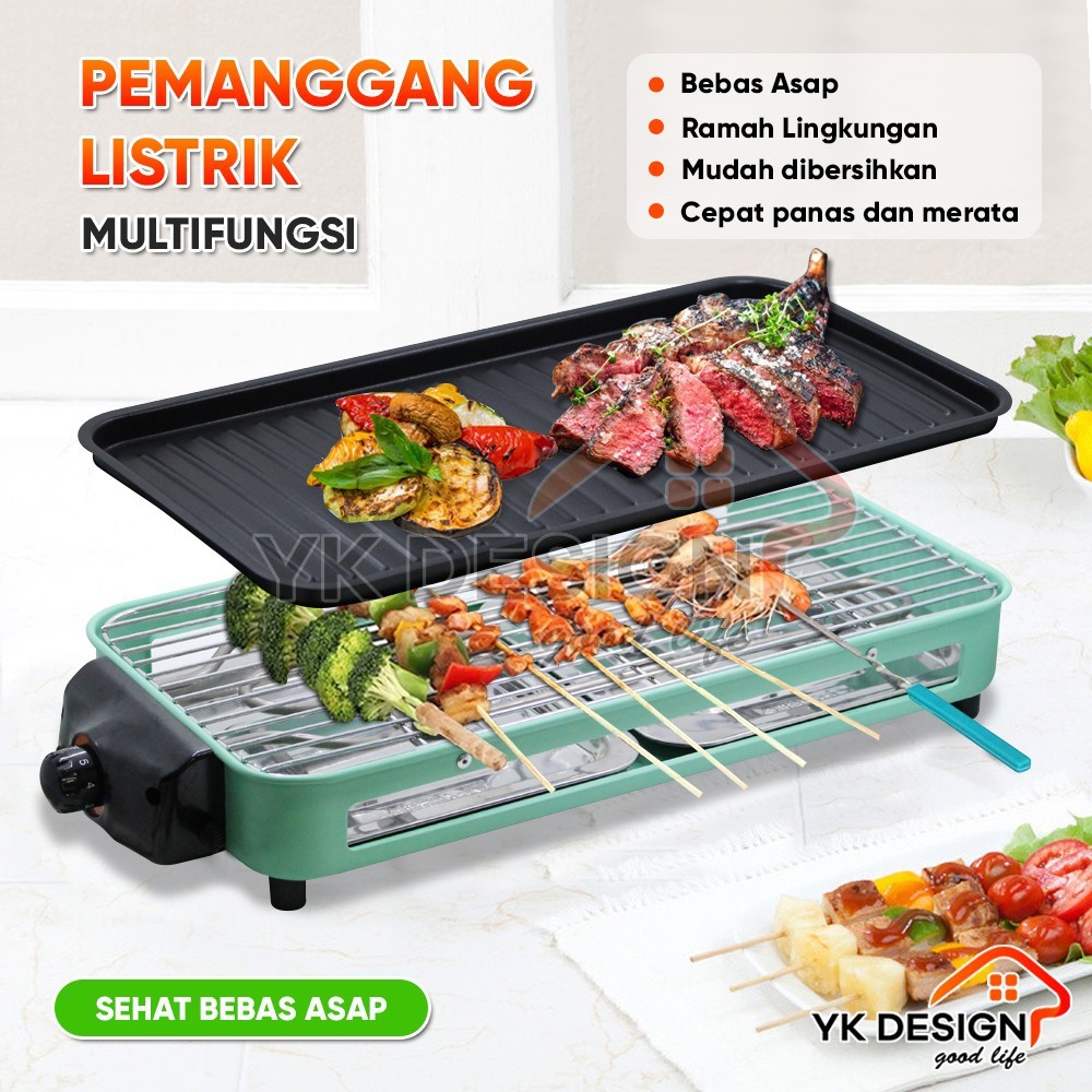 YK DESIGN YK-814 Alat Panggang Elektrik Pemanggang Listrik Elektrik BBQ