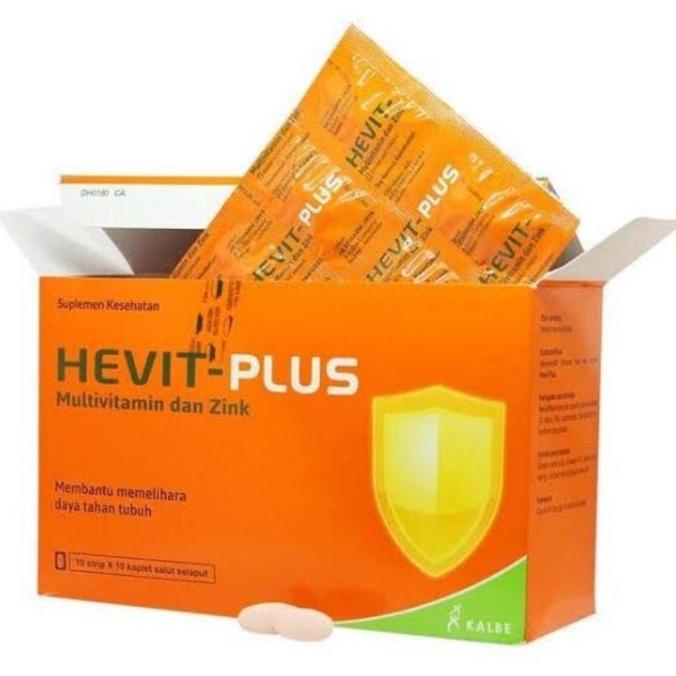 Hevit Plus Multivitamin Zinc Vitamin C B1 B6 B12 E 100'S 100Tab 28Eh1N6Na7