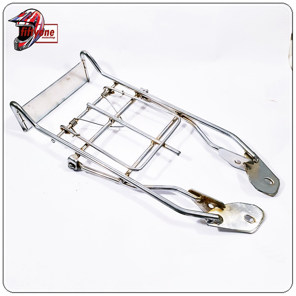 Rak Bagasi Belakang Yamaha V75 V80 Chrome PNP Retro