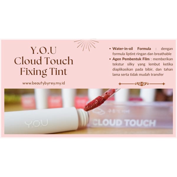 ✿ELYSABETHME✿ Y.O.U Cloud Touch Fixing Liptint | Soft Velvet Finish Lip Stain | Korean style ombre