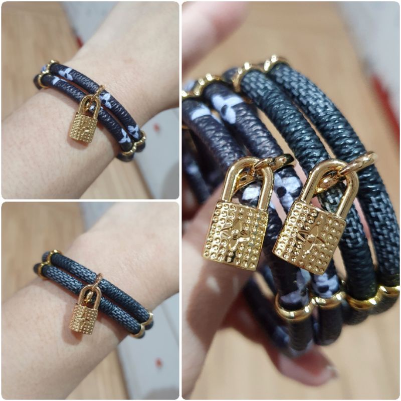 Promo Gelang Kulit Premium Quality Motif elv. Tidak karatan Bracelet Branded Band import Premium Quality Anti karat Gelang tangan kulit fashion 8827