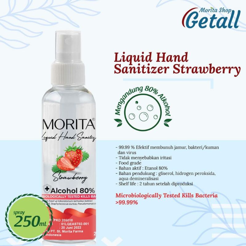 HAND SANITIZER LIQUID MORITA 250 ML Original