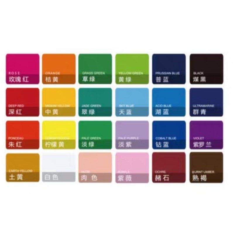 

Miya Acrylic trial pack 3.5ml 24 clrs Free 2 brush