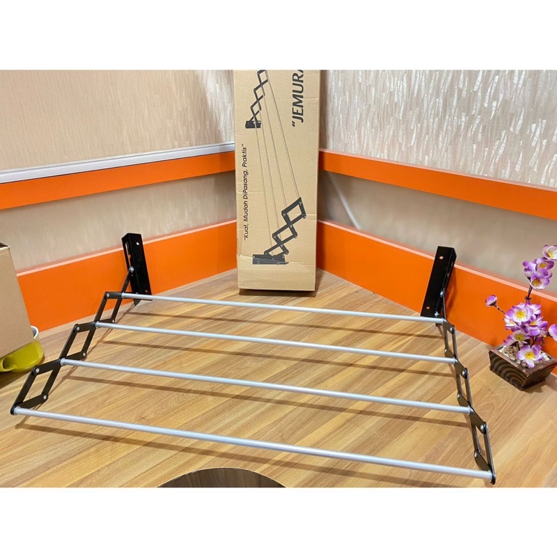 Jemuran tempel/ jemuran dinding/ jemuran lipat