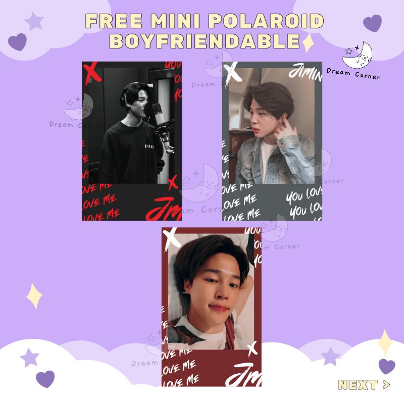 Jimin Mini Polaroid boyfriendable | FREE | Baca Deskripsi