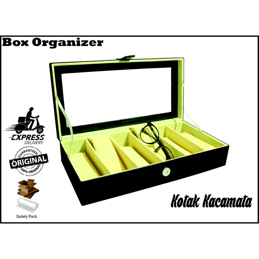 Kotak Kacamata Isi 6 Full Color  / Box Kacamata / Tempat Kacamata / Glasses Box