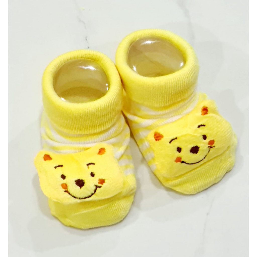 kaos kaki bayi anti slip karakter 3D /kaos kaki karakter bayi prewalker sepatu motif bayi KK-02