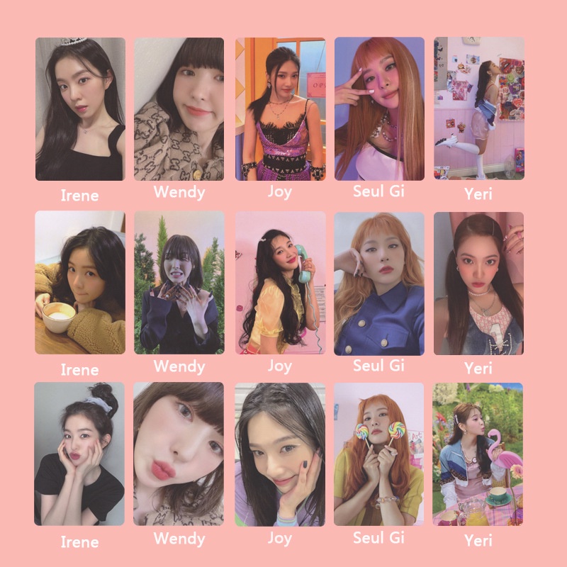 5pcs Kartu Foto Album Red Velvet 2021 Ukuran Kecil