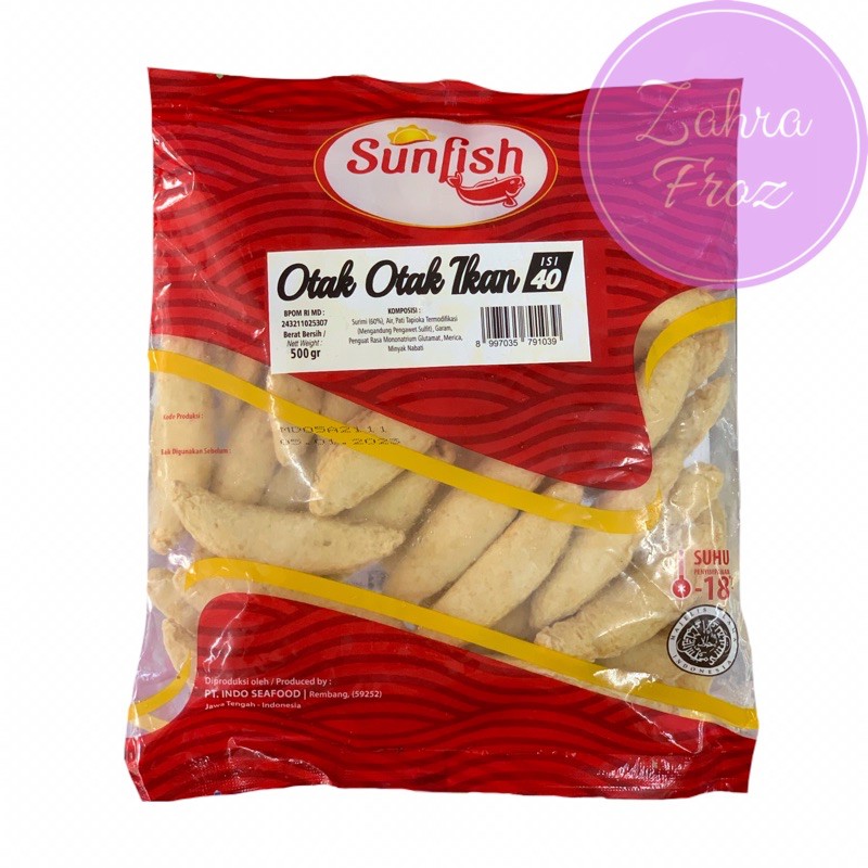 

SUNFISH OTAK OTAK IKAN 500 GR ISI 40