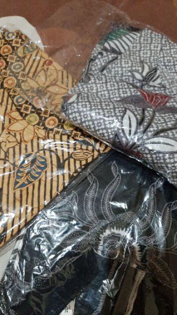Dress Tunik Batik Serut Pager Pagar Bunga Size M, L, Xl