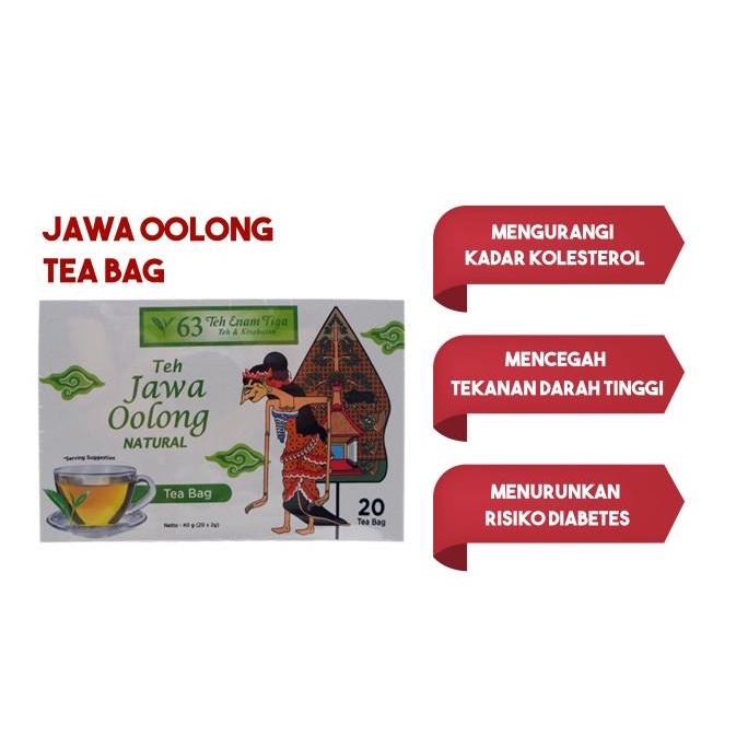 

[COD] Teh 63 Premium Jawa Oolong Natural [COD]