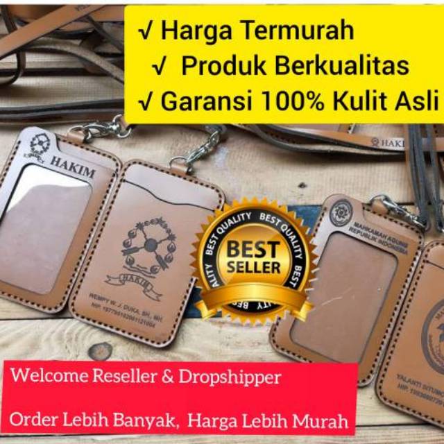 

⭐⭐⭐⭐⭐ NAME TAG KULIT CUSTOM LOGO DAN NAMA, ID CARD HOLDER KULIT, NAME TAG ID, GANTUNGAN ID CARD