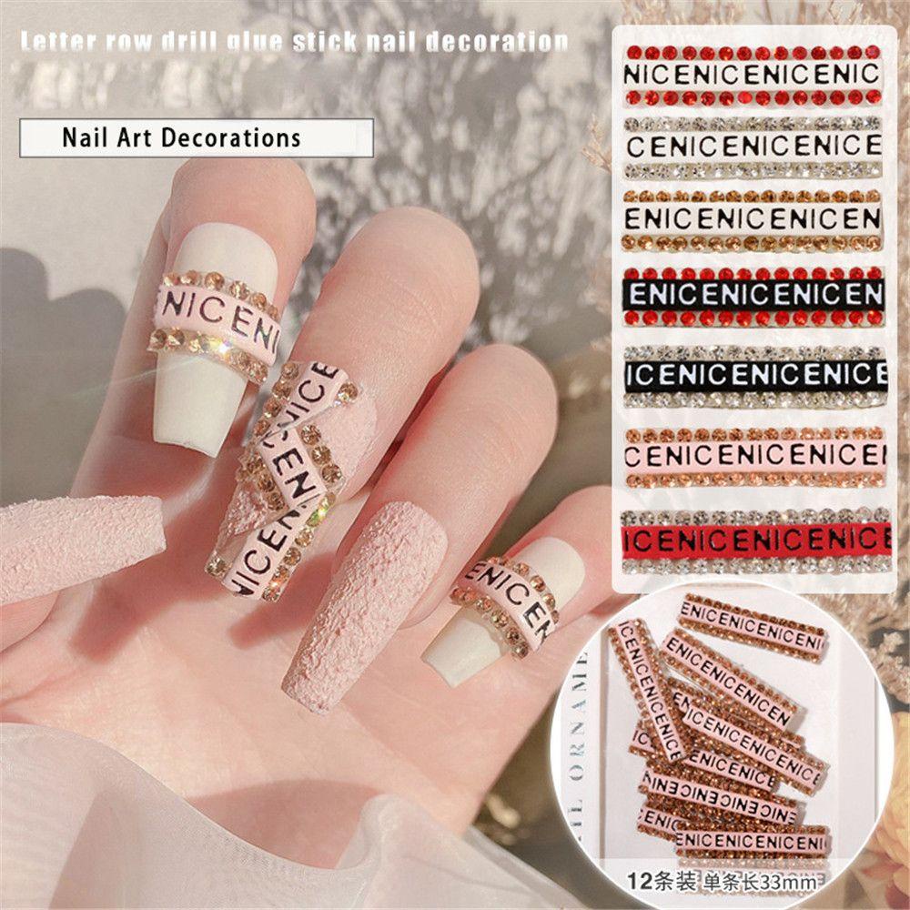 R-flower Nail Art Dekorasi Charms DIY Manicure 3D Stiker Kuku