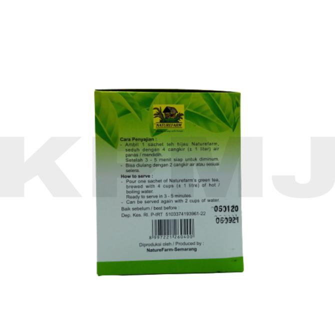 

[[BISA COD]] GREEN TEA - TEH HIJAU NATUREFARM - 12 SACHET TERJAMIN Kode 25