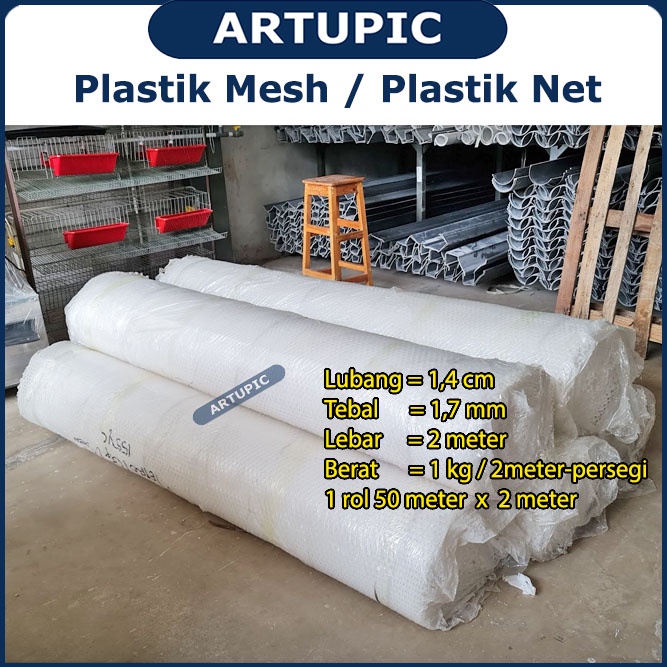 Plastik MESH METERAN Plastic Net Alas Lantai Kandang Ayam DOC Broiler Pedaging Puyuh DOQ Kawat MESH