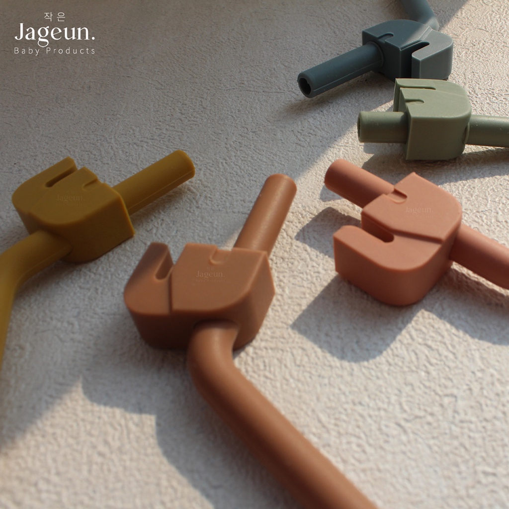 JAGEUN Premium Silicone Elephant Baby Straw | Sedotan Bayi Figur Gajah