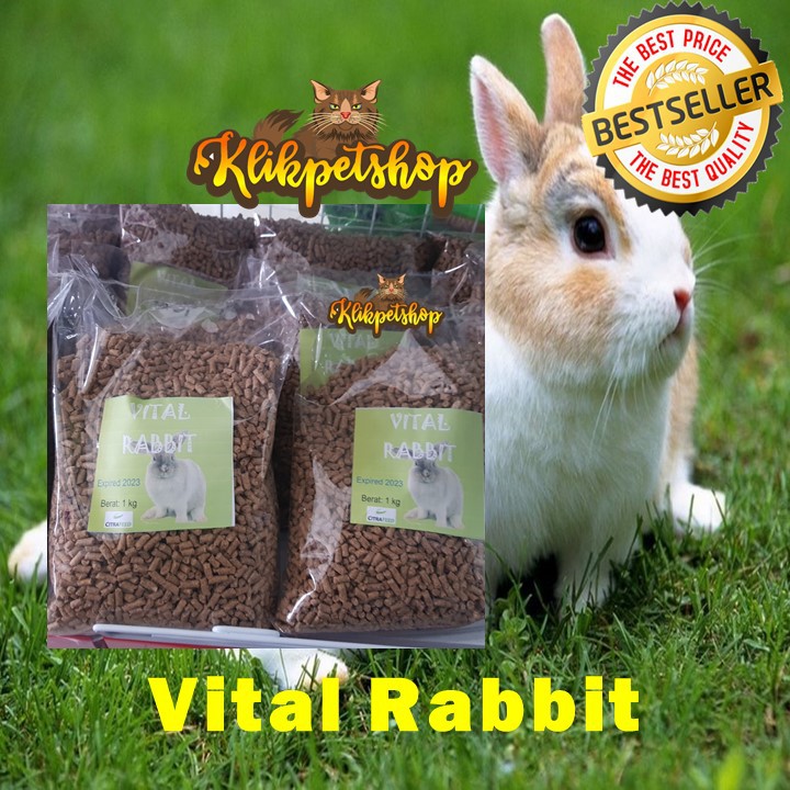 Pakan Kelinci Vital Rabbit 1 kg Kualitas Pabrik