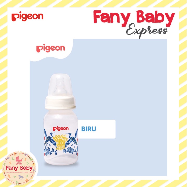 PIGEON BOTTLE PP RP 120ML PREMIUM DUS WITH S TYPE SILICONE NIPPLE - BATIK BANGAU (BOTOL)