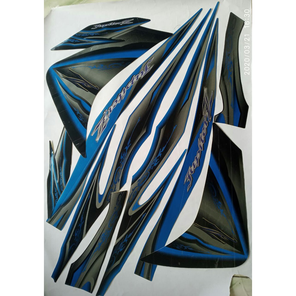 stiker striping yamaha jupiter z 2010 biru
