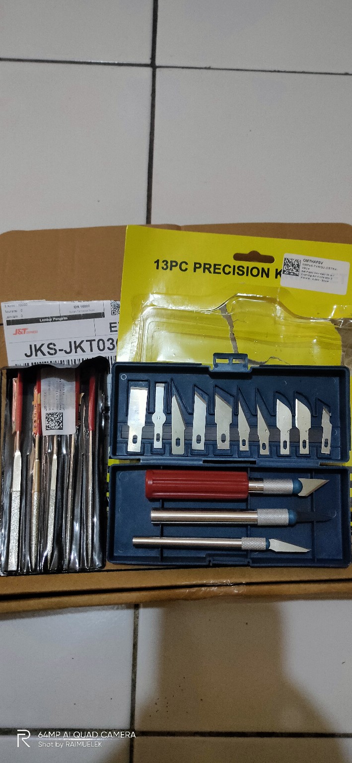 Isi 5pcs Alat Ukir Asah Kikir Logam Diamond Needle Files Carving Set