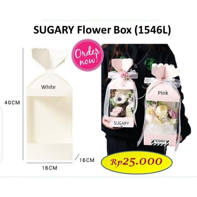 

Sugary Flower Box - Box Bunga - Box Kado - Kotak Bunga 1546 - Barang Florist