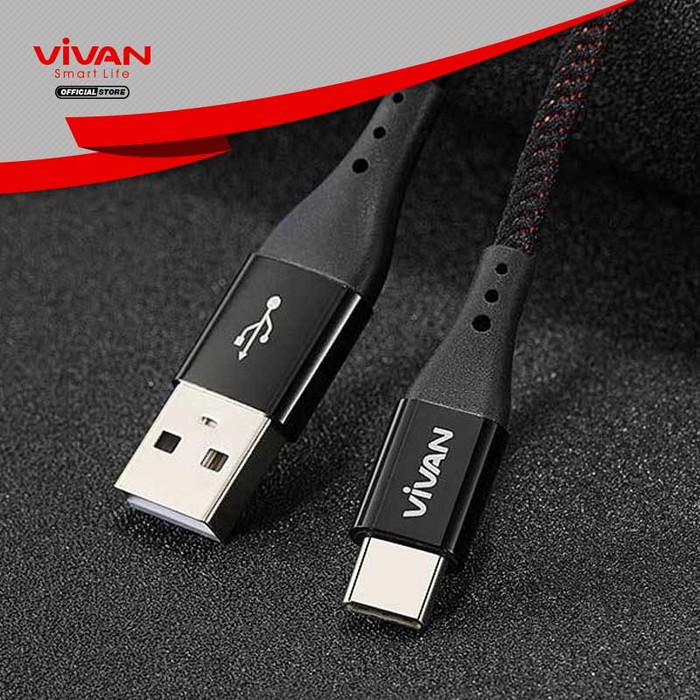 VIVAN NC100 Kabel Type-C Fast Charging 3A - Garansi Resmi 1 Tahun