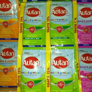  Autan  Floral Protect Losion Anti Nyamuk sachet  12pcs 