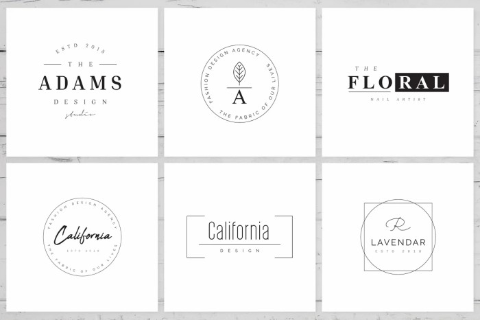 200 Minimal Premade Logo Bundle - Photoshop &amp; Illustrator