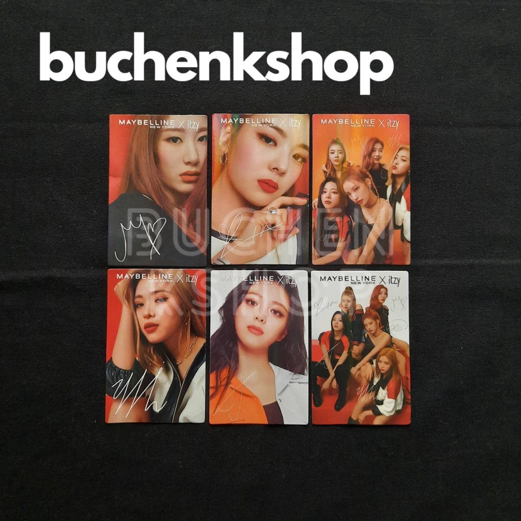 (ready) ITZY MAYBELLINE PHOTOCARD