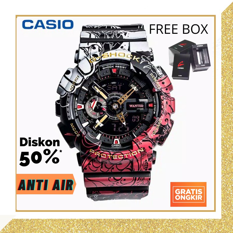 Jam Tangan Pria Sport G-SHOCK Original Anti Air Import Murah One Piece Kekinian Casual Terbaru COD
