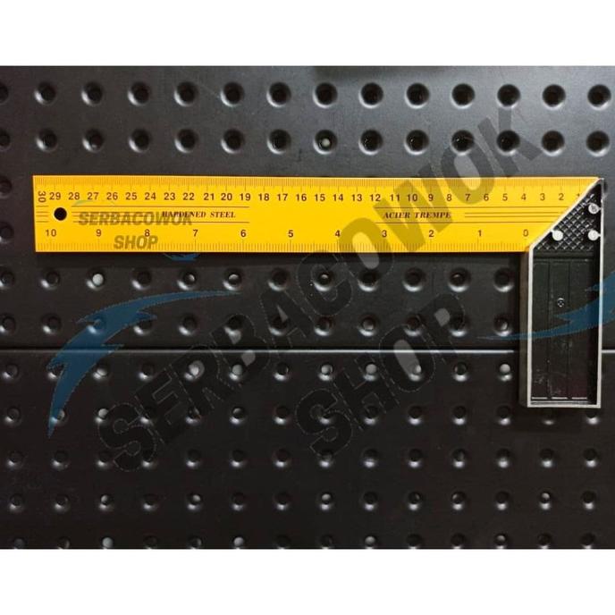 

Diskon Siku Meter Penggaris Siku Tukang Besi Angle Square Steel Kuning 12" Diskon