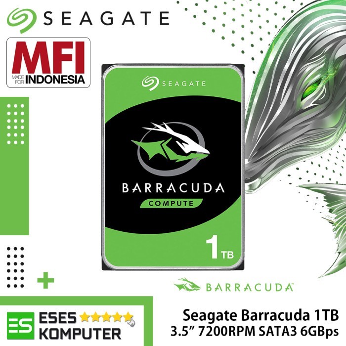 HDD Internal Seagate BarraCuda 1TB 3.5 inch SATA3 - Harddisk Desktop