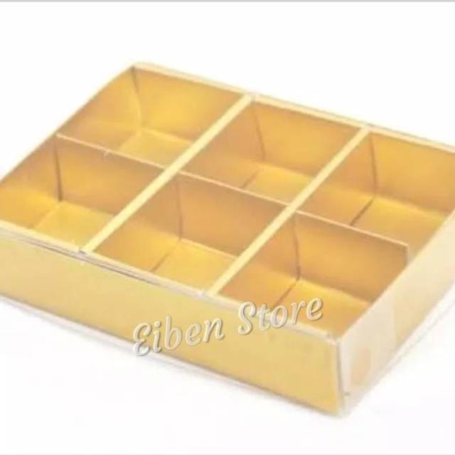 

Box Mika Coklat Sekat-6 Gold Color isi 10pcs