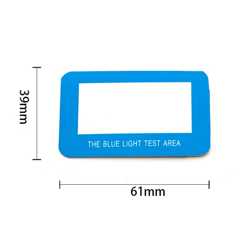 Btsg Kartu Test Anti Cahaya Biru PVC Portable Generator Cahaya Biru Lebih Banyak Berubah Warna Lebih Dalam Untuk Test Kacamata10