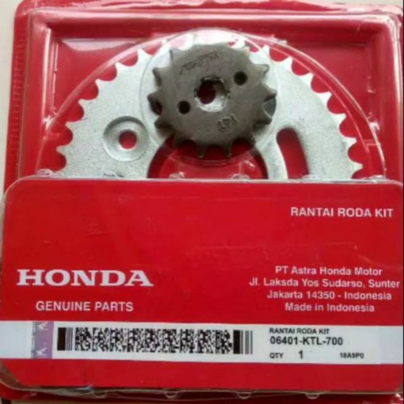 Gear gir set motor honda Supra x 125 Supra fit new